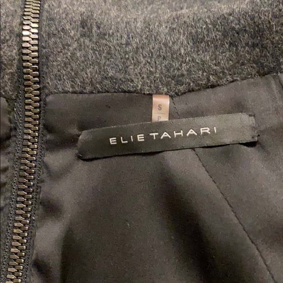 Cropped charcoal gray short sleeved jacket - Picture 6 of 9